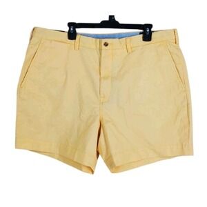 Ralph Lauren Polo Chino Shorts Mens 40 Yellow Classic Fit Stretch Twill (41x5.5)